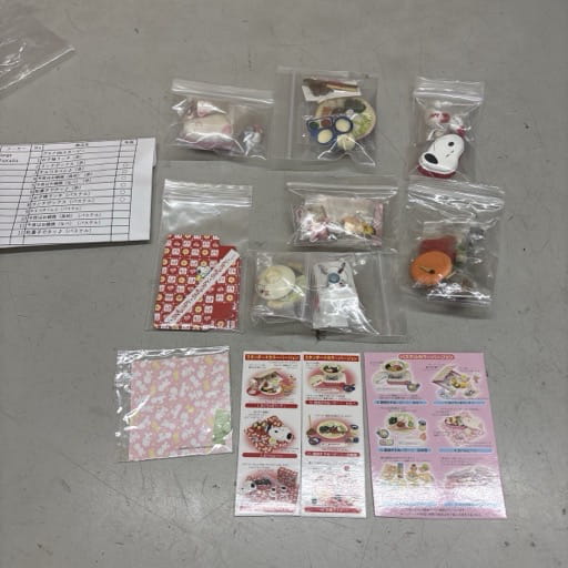 タカラ ぷちサンプル グルメdeスヌーピー ミニチュアフィギュア